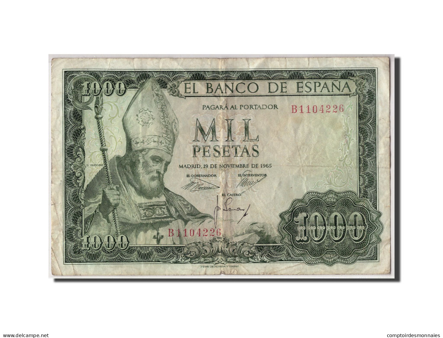 Billet, Espagne, 1000 Pesetas, 1965, 1965-11-19, KM:151, B+ - 1000 Pesetas