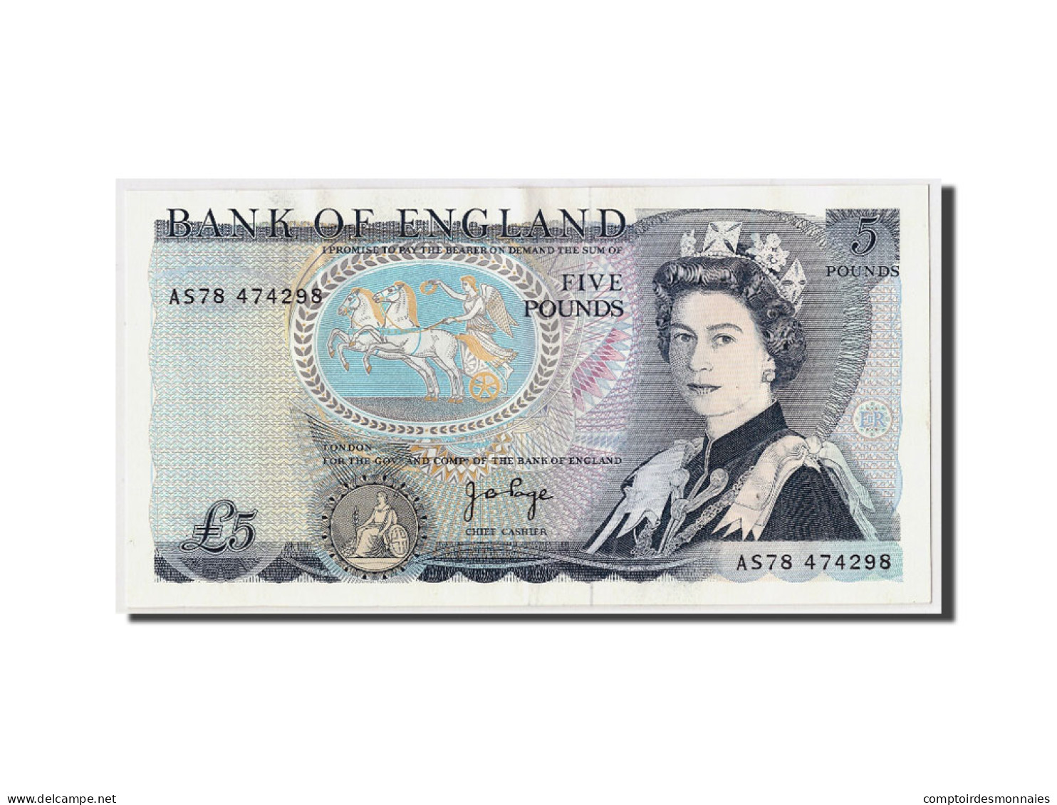 Billet, Grande-Bretagne, 5 Pounds, Undated (1971-91), KM:378b, SUP+ - 5 Pounds