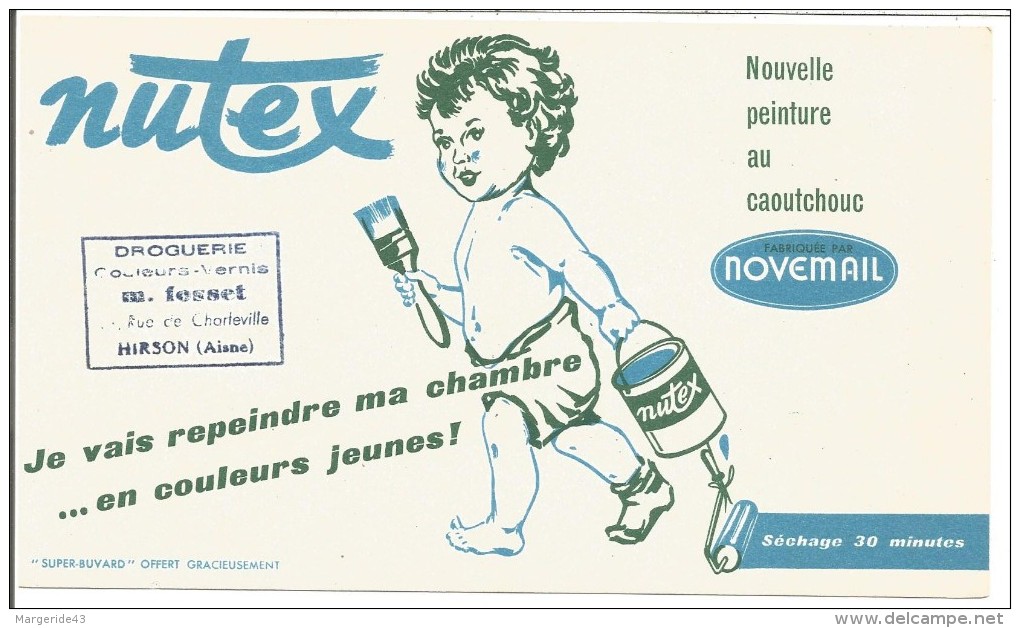 BUVARD PEINTURES NUTEX DE NOVEMAIL - Autres & Non Classés