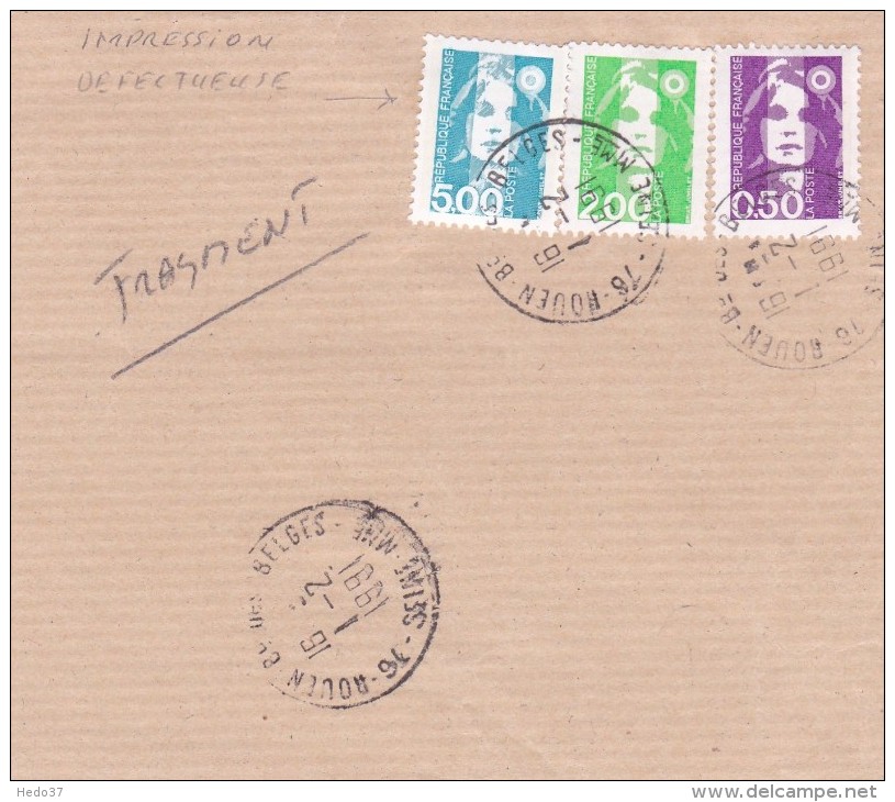 France Variété Sur Lettre - Lettres & Documents