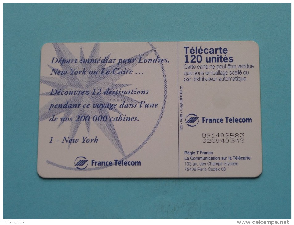 Départ Immédiat Pour Londres New York Ou Le Caire ( 1 NEW YORK ) 02/99 ( Zie Foto Voor Detail ) ! - Billetes FT