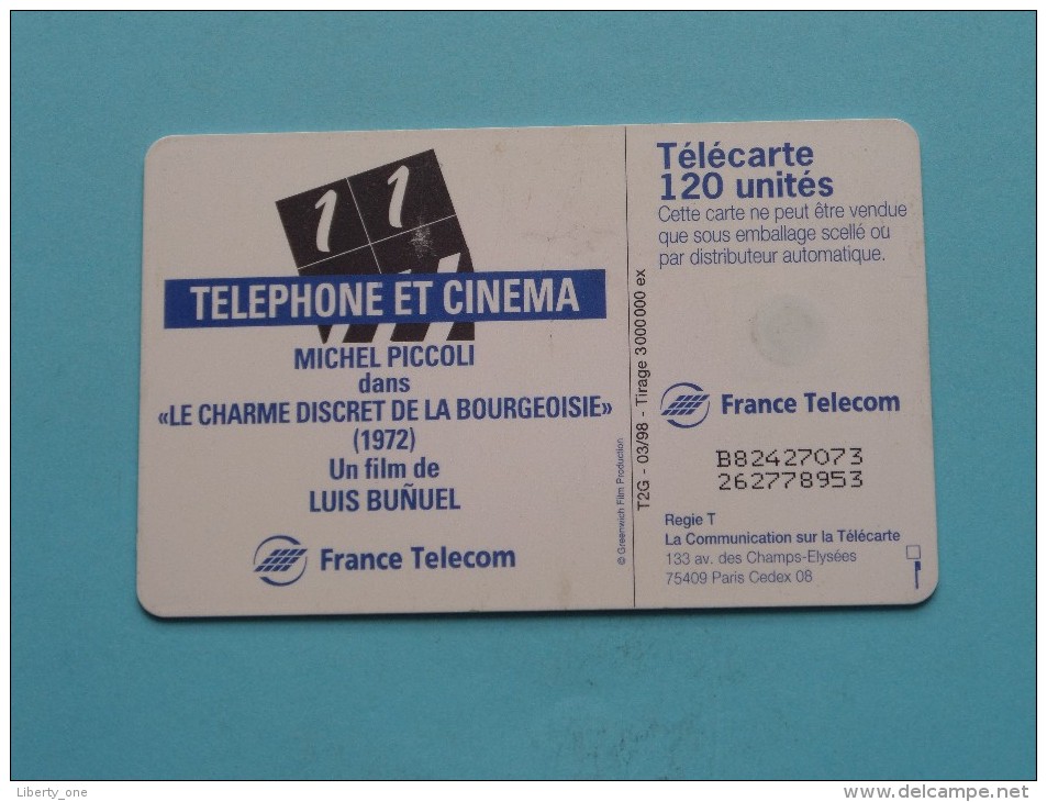 Telephone Et Cinema Michel PICCOLI " Le Charme Discret De La Bourgeoisie (1972) 03/98 ( Zie Foto Voor Detail ) ! - Biglietti FT