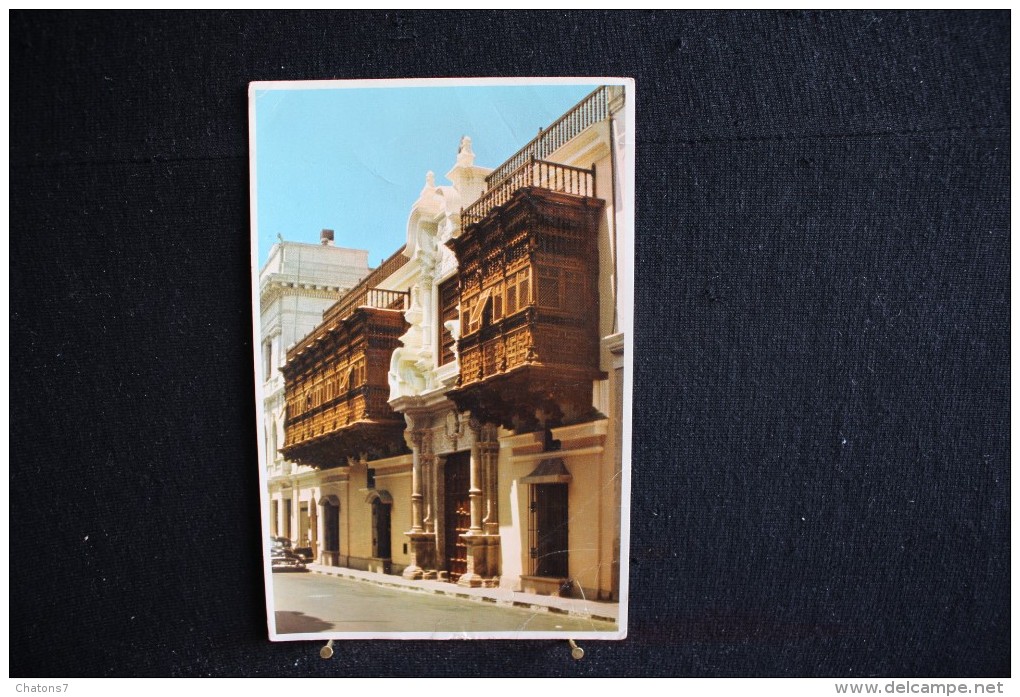 W - 493 - Lima - Pérou - The Tore Tagle Palace - Circulé 1966 - Pérou