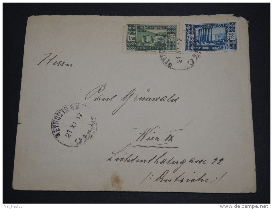 FRANCE / GRAND LIBAN - Enveloppe Pour L ' Autriche En 1937 - A Voir - L 1990 - Briefe U. Dokumente