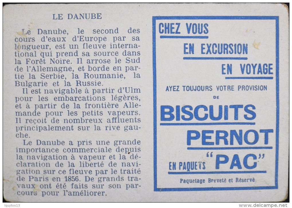 BELLE CHROMO. - BISCUITS PERNOT - Le Danube - BE - Pernot