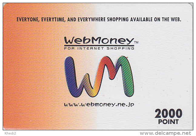 Carte Prépayée Internationale Japon - MONNAIE  MONEY For WEB SHOPPING - International INTERNET Prepaid Card / Coin - Timbres & Monnaies