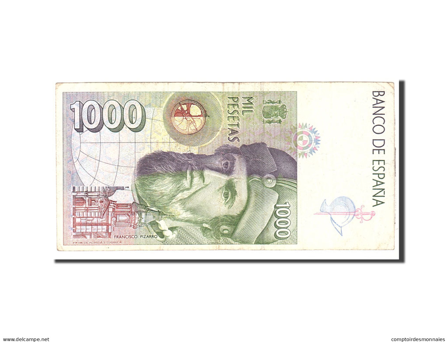 Billet, Espagne, 1000 Pesetas, 1992, 1992-10-12, KM:163, TTB - [ 4] 1975-… : Juan Carlos I