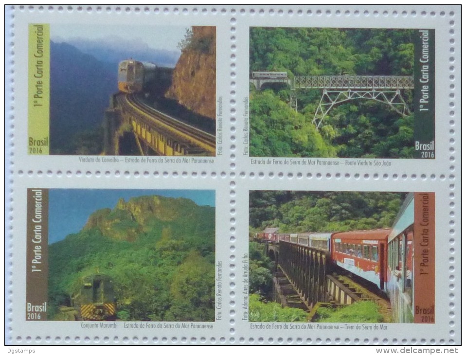 Brasil 2016 ** Ferrocarril De La Sierra Del Mar En Parana.. See Desc. - Unused Stamps