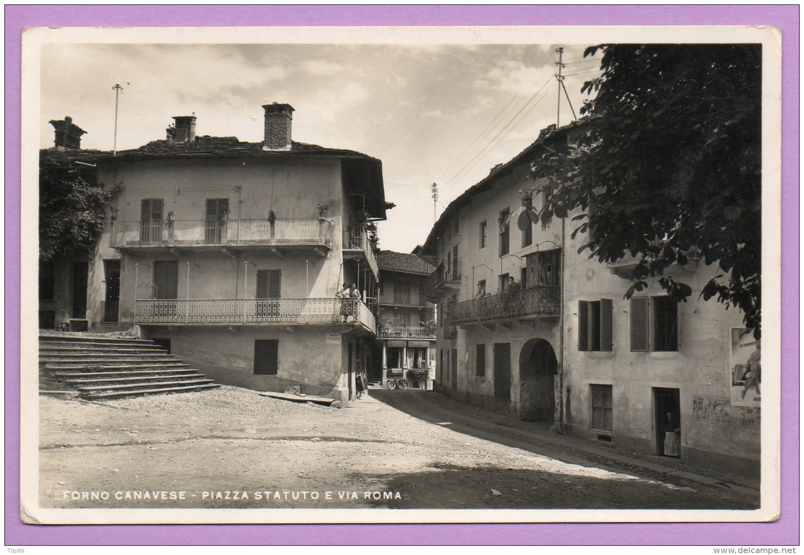 Forno Canavese - Piazza Statuto E Via Roma - Autres & Non Classés