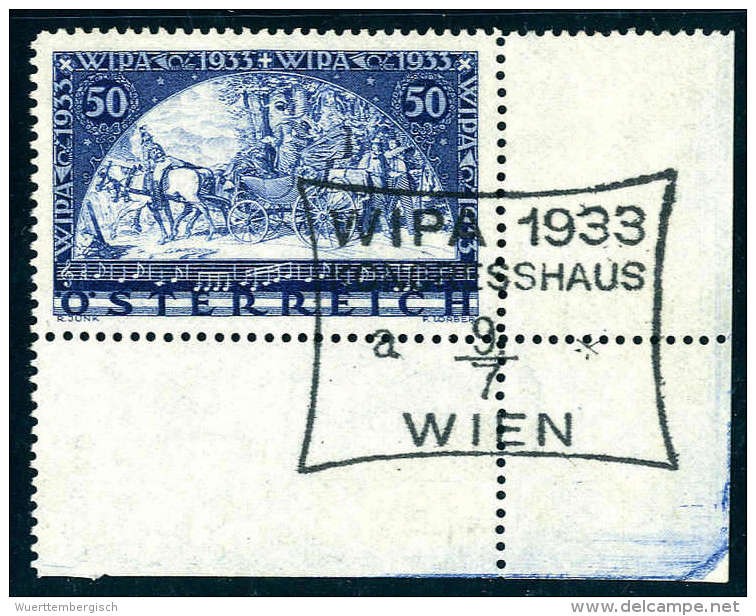 Gest. WIPA Normal, Bogenecke Unten Rechts Sonderstempel "Kongresshaus 9/7". TadellosKatalogpreis: 260.-... - Other & Unclassified