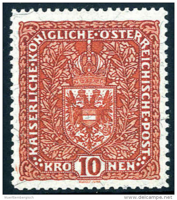 1918, Flugpost, 10 K. Rotbraun, Gezähnter Probedruck, Postfrisch, Sign. Matl, Befund Zenker, Attest... - Other & Unclassified