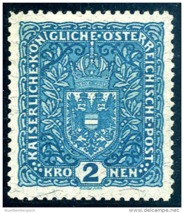 * 1917, 2 Kr. Mit Linienzähnung 11&frac12; (winz. Falzspur), Befund Ferchenbauer.Katalogpreis:... - Other & Unclassified
