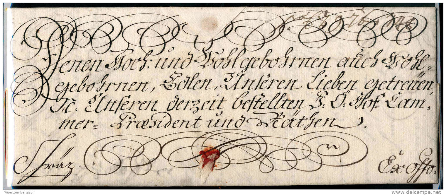 Kaiserinbrief, Maria Theresia (1717-1780), Vollständiger Faltbrief Aus Wien (1748) An Die Räte Von Graz. - Autres & Non Classés