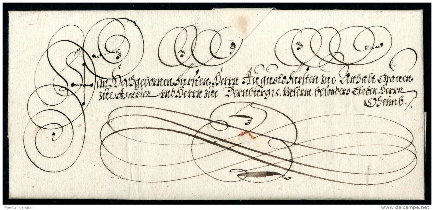 Vollständiger Faltbrief Von Erzherzog Leopold Wilhelm (1614-1662) Aus Oschersleben An Fürst August Zu... - Otros & Sin Clasificación