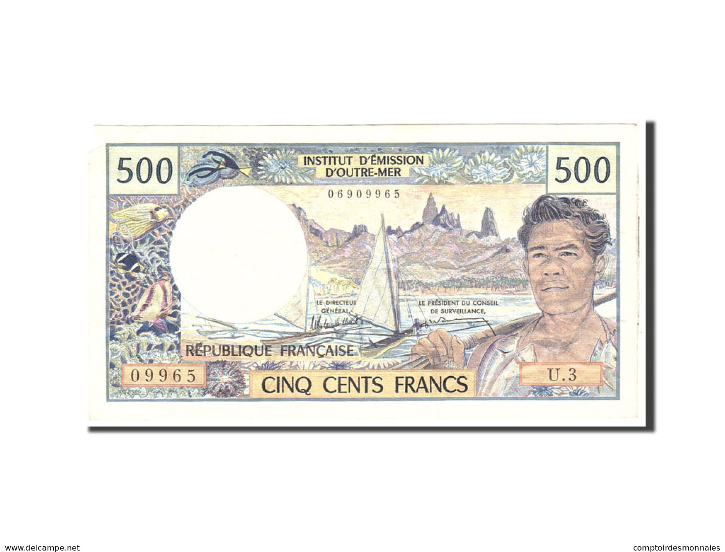 Billet, Tahiti, 500 Francs, 1970, Undated, KM:25d, TB - Papeete (French Polynesia 1914-1985)