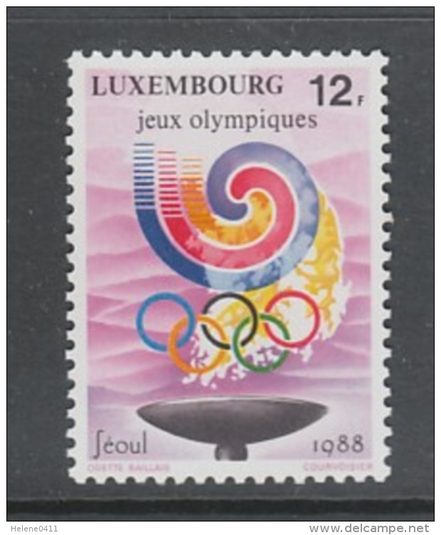 TIMBRE NEUF DU LUXEMBOURG - J. O. DE SEOUL N° Y&T 1159 - Summer 1988: Seoul