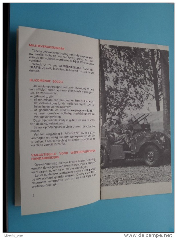 VOORLICHTING Van De WEDEROPGEROEPENEN - Complete Brochure Complet 16 Blz. ( Détail Zie / Voir Photo ) ! - Altri & Non Classificati