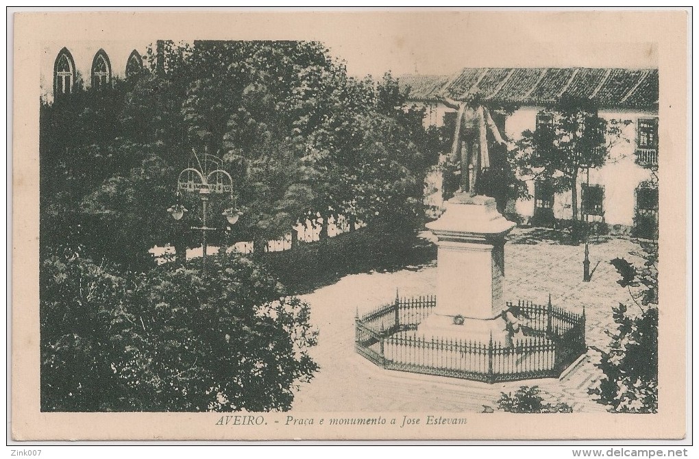 Postal Portugal - Aveiro - Praça E Monumento A José Estevão - CPA - Postcard - Aveiro