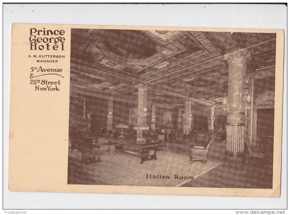 NEW YORK PRINCE GEORGE HOTEL ITRALIAN ROOM - Bares, Hoteles Y Restaurantes