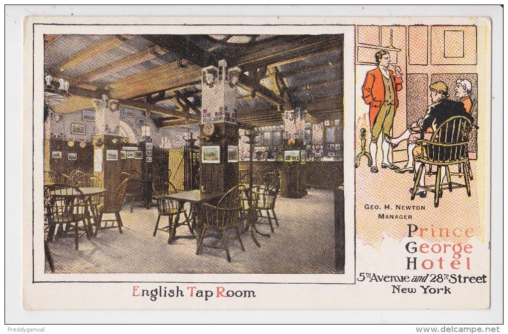 NEW YORK PRINCE GEORGE HOTEL ENGLISH TAP ROOM - Cafés, Hôtels & Restaurants