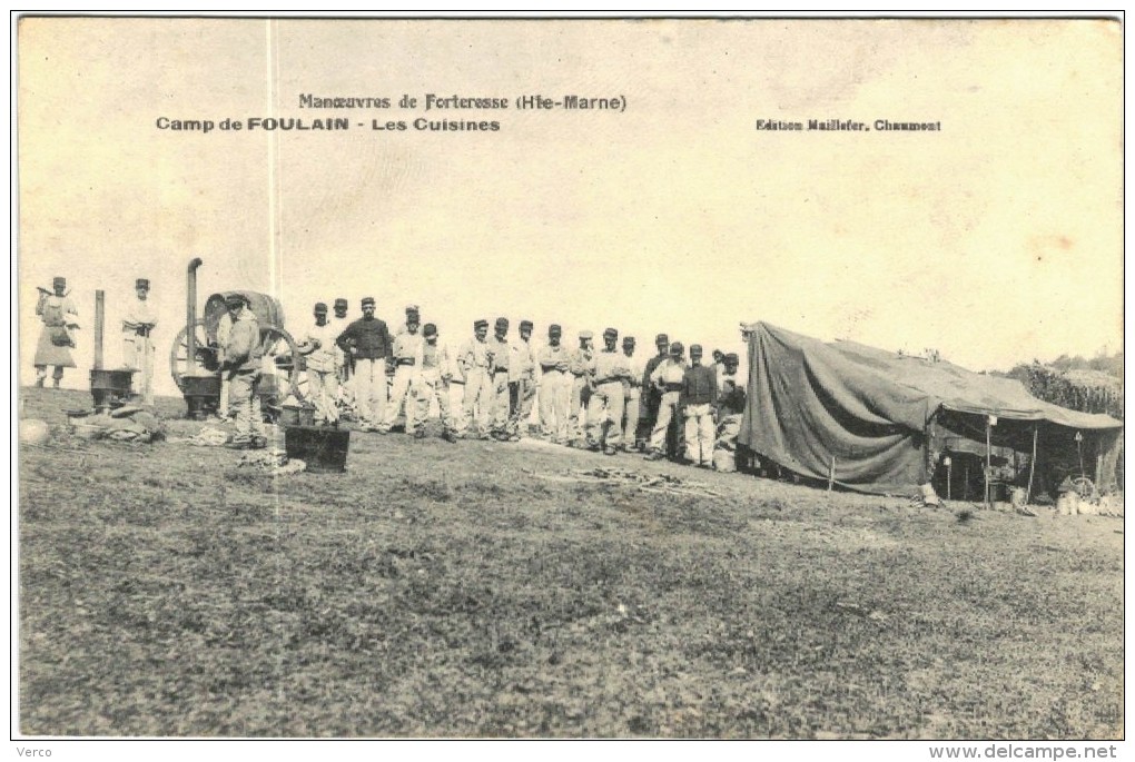 CARTE POSTALE ANCIENNE DE FOULAIN  - CAMP - LES CUISINES - Sonstige & Ohne Zuordnung