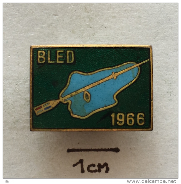 Badge (Pin) ZN002552 - Rowing Yugoslavia Bled World Championship 1966 - Rudersport