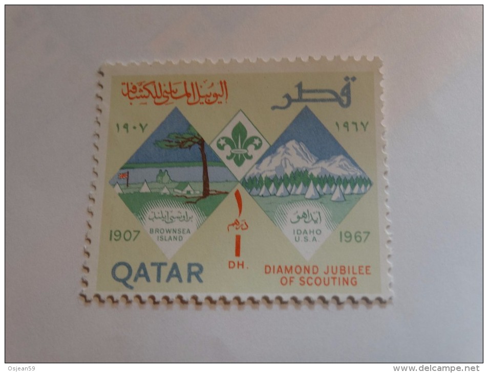 Qatar-1967-60 Anniversaire Du Scoutisme(1907-1967) - Oblitérés