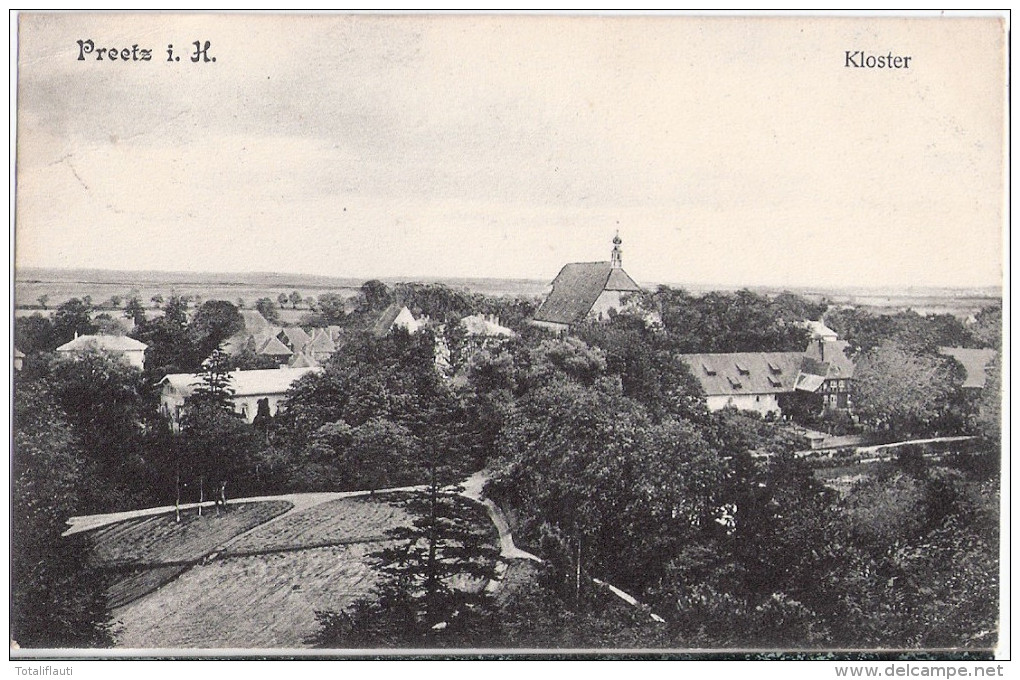 PREETZ In Holstein Kloster Vogelschau 15.12.1907 Gelaufen Nach Villa Kiebitzhörn Post Benz - Preetz