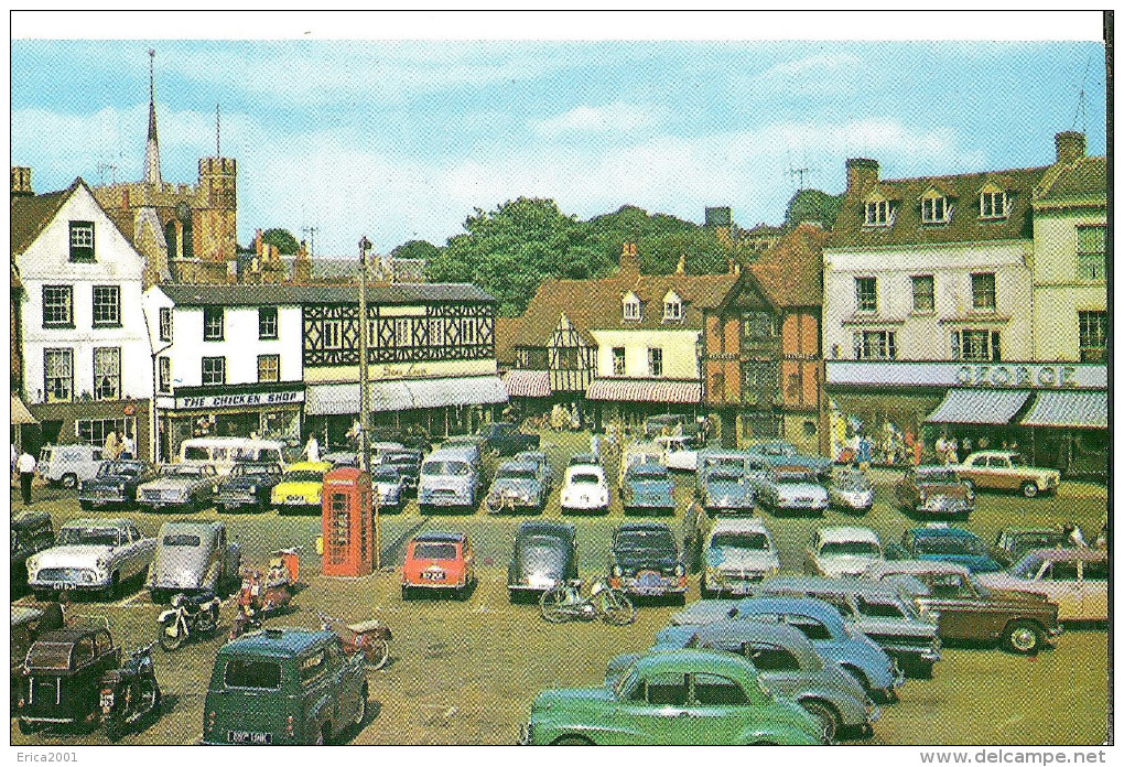 Hertfordshire. Hitchin. Market Square. - Hertfordshire