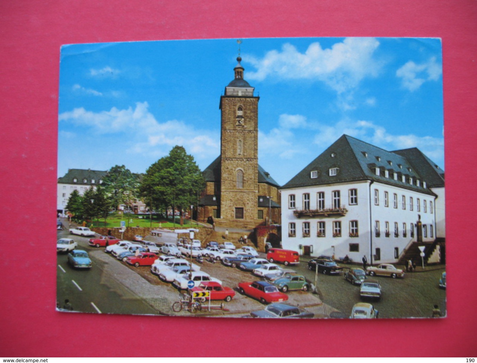 SIEGEN.Kornmarkt U.Nikolaikirche.AUTO - Siegen