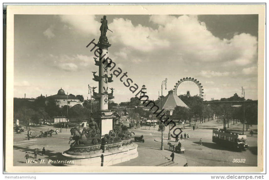 Wien - Praterstern - Bus - Foto-Ansichtskarte - Prater