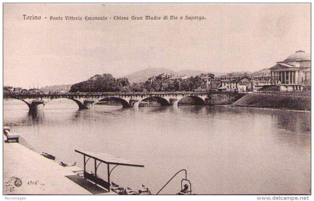 TORINO - Ponte Vittorio Emanuele - Chiesa Gran Madre Di Dio E Superga - Ponts