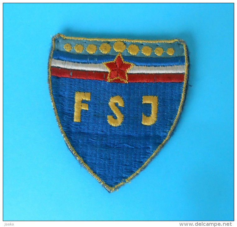 YUGOSLAVIA NATIONAL FOOTBALL TEAM Original Vintage Official Patch * Soccer Federation Fussball Yougoslavie Jugoslawien - Abbigliamento, Souvenirs & Varie