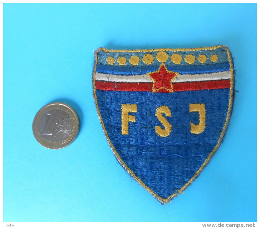 YUGOSLAVIA NATIONAL FOOTBALL TEAM Original Vintage Official Patch * Soccer Federation Fussball Yougoslavie Jugoslawien - Abbigliamento, Souvenirs & Varie