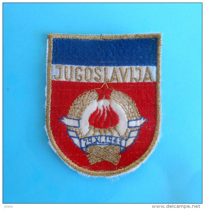 YUGOSLAV OLYMPIC TEAM - Original Vintage Official NOC Patch 1970´s  Jeux Olympiques Olympia Olympiade Olimpici Olimpiadi - Bekleidung, Souvenirs Und Sonstige
