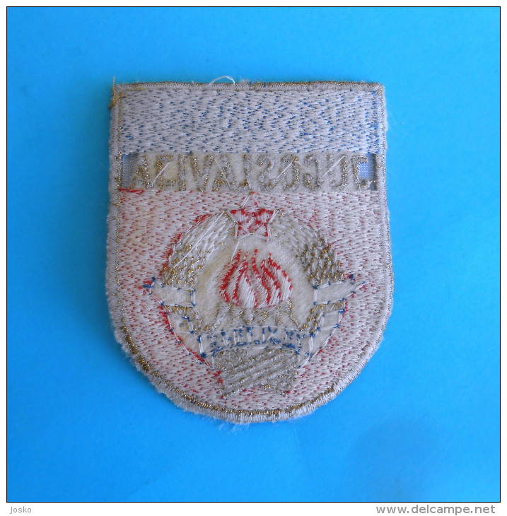 YUGOSLAV OLYMPIC TEAM - Original Vintage Official NOC Patch 1970´s  Jeux Olympiques Olympia Olympiade Olimpici Olimpiadi - Apparel, Souvenirs & Other