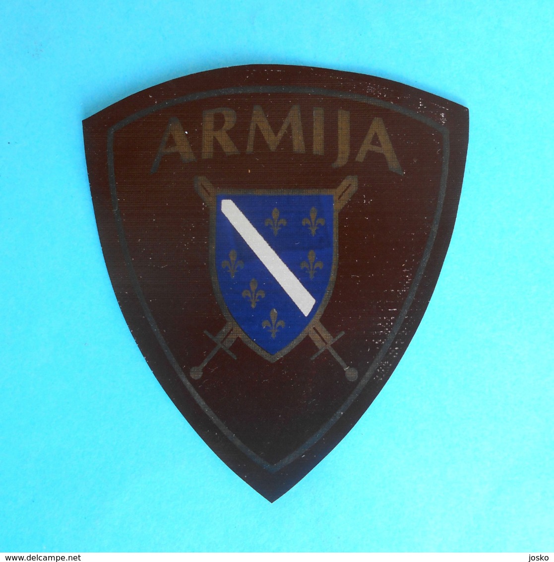 BOSNIA AND HERZEGOVINA ARMY ( Armija BiH ) - Old Rare Patch Six-lily Lilies * Bosnie Bosnien Armee Flicken Ecusson - Patches