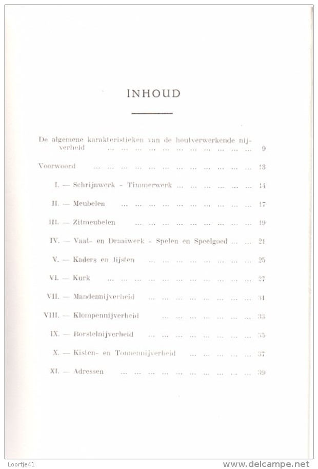 Brochure Handboekje - Beroepsopvoeding - Houtnijverheden Belgie - Febelhout 1950 - Autres & Non Classés