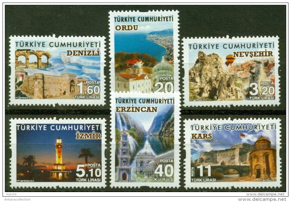 AC - TURKEY STAMP - TOURISM THEME DEFINITIVE POSTAGE STAMPS MNH 22.JULY 2016 - Ungebraucht
