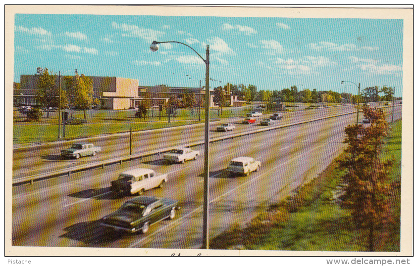 Edens Expressway Interstate 94 (I-94) - Niles Township Illinois USA - Cars Road - VG Condition - 2 Scans - American Roadside