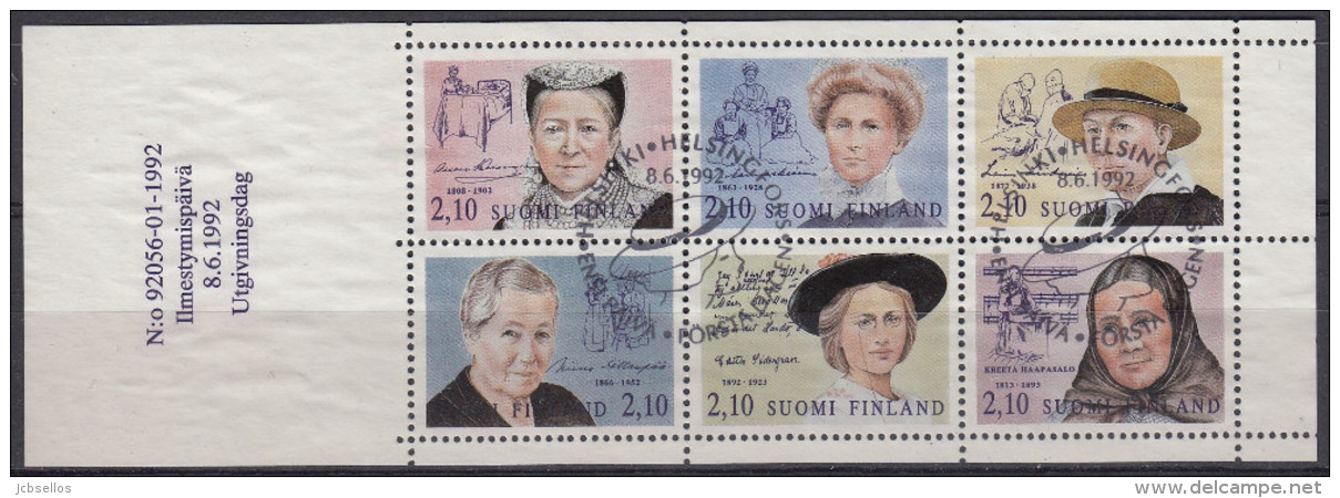 Finlandia 1992 Nº 1147/52 (banda Carnet) Usado 1º Dia - Usados