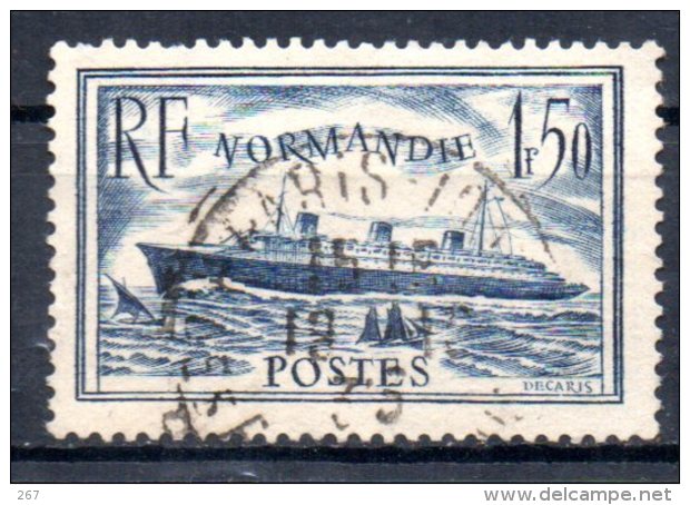 FRANCE    N° 299    Oblitere  Bateaux Paquebot Normandie - Schiffe