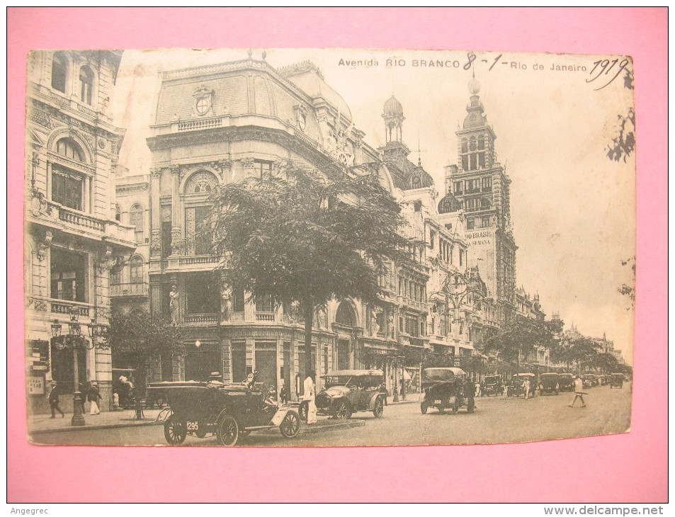 CPA  "   Avenida   RIO  Branco" - Rio De Janeiro