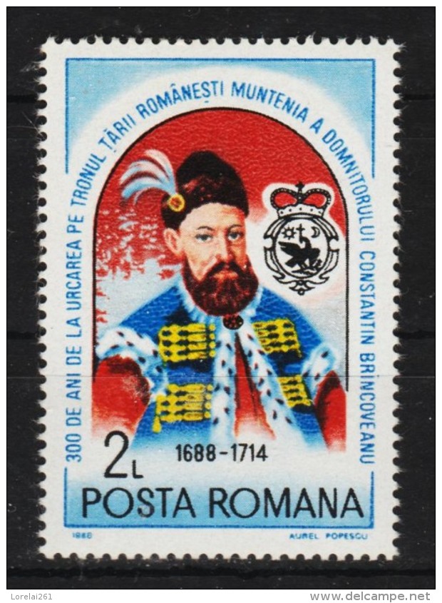 1988 - Constantin Brancoveanu  Mi No 4457 MNH - Ungebraucht