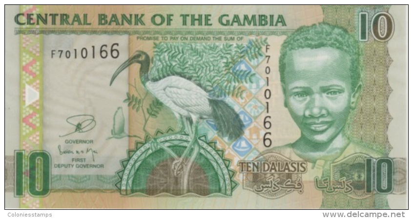 (B0071) GAMBIA, 2009 (ND). 10 Dalasis. P-New. UNC - Gambie