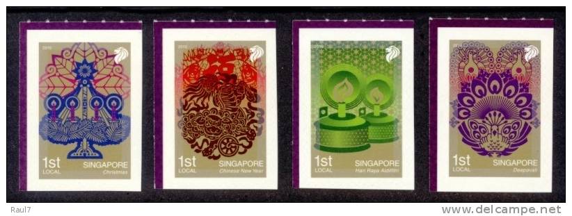 SINGAPORE 2010 - Festivals, Noël 2010 - 4v Neufs // Mnh - Singapur (1959-...)