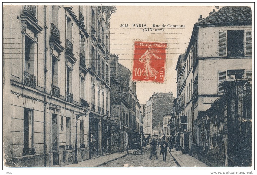 PARIS XIX° - Rue De Compas - Arrondissement: 19