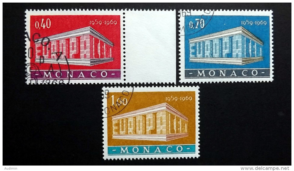 Monaco 929/31 Oo/used, EUROPA/CEPT 1969 - Usados