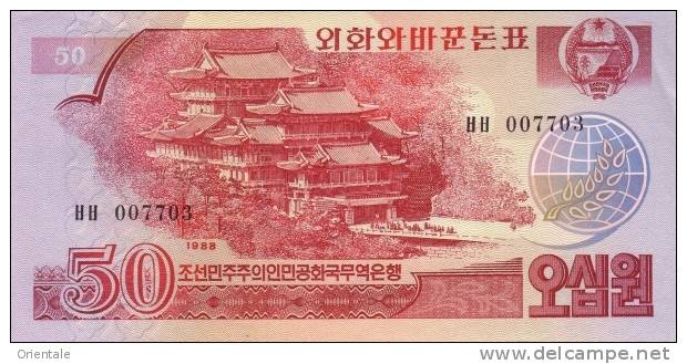 KOREA P. 38 50 W 1988 UNC - Corea Del Norte