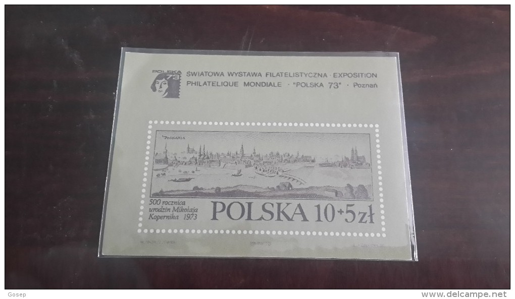 Polska-swiatowa Wystawa Filatelistyczna Exposition-philateliqe Mondiale(1973)-(block 1)-mint - Collections
